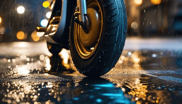 Comment maintenir l’adhérence de votre pneu scooter sur sol mouillé